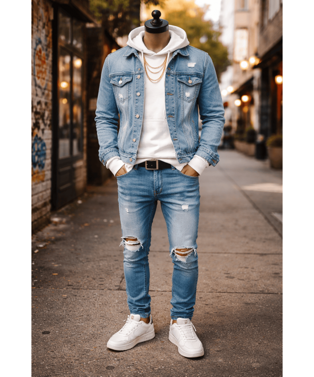 CASUAL STREETWEAR DENIM OUTFIT