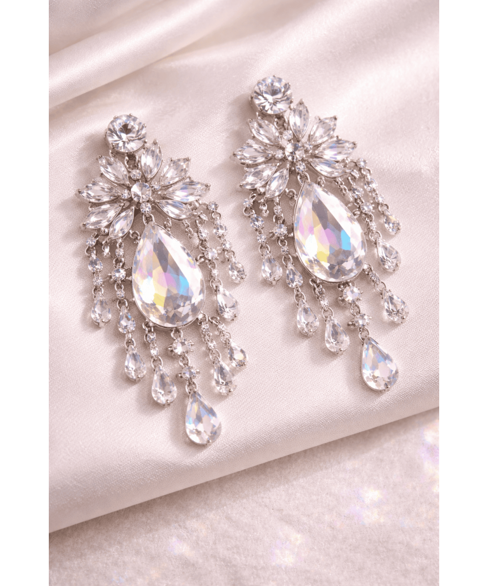 CRYSTAL GLOW PARTY EARRINGS