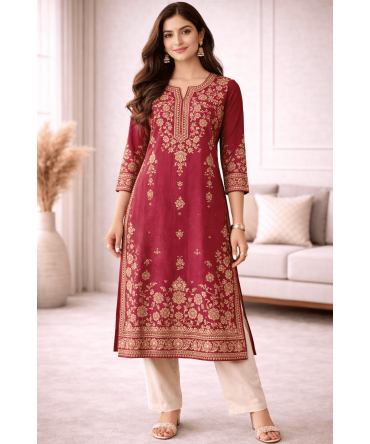 FESTIVE EMBROIDERED KURTA