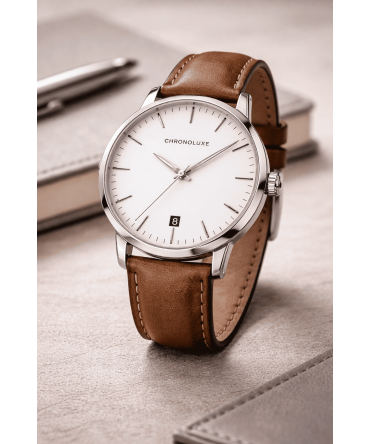 MINIMAL WHITE FACE WATCH